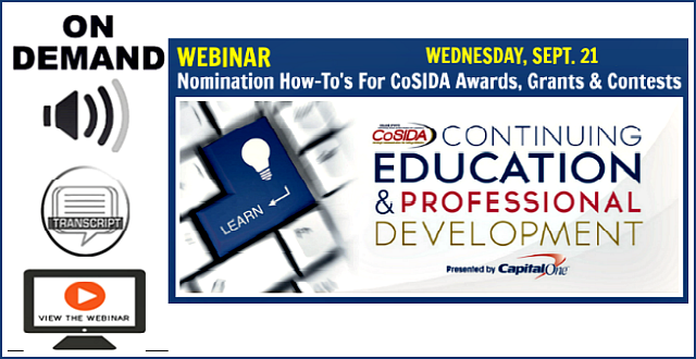 On-Demand Webinar and Transcript: Membership Benefits & Nomination How-To's for Awards, Grants & Contests